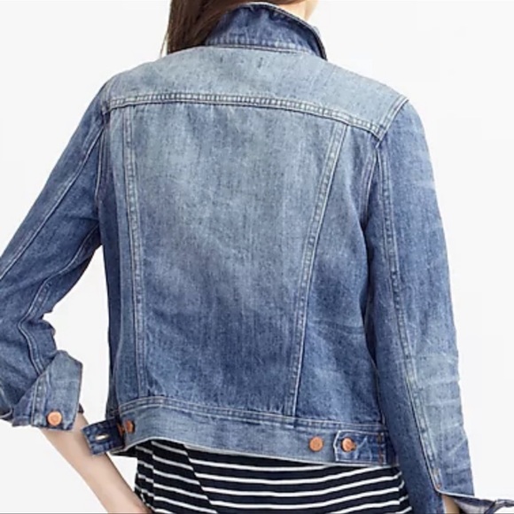 J. Crew Indigo Denim Jacket. Blue - Picture 13 of 14